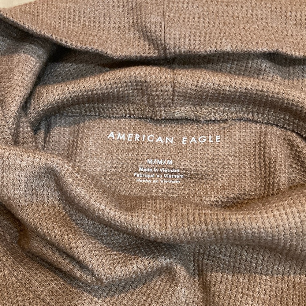 American Eagle oversized waffle turtleneck